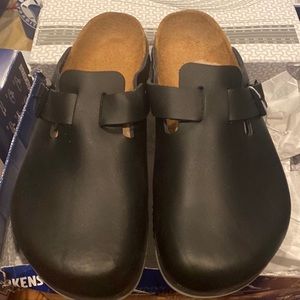 Birkenstock Boston black leather